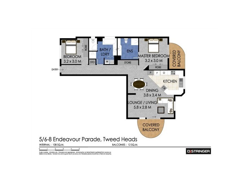 5/6-8 Endeavour Parade ‘Sirius’, Tweed Heads NSW 2485 Floorplan
