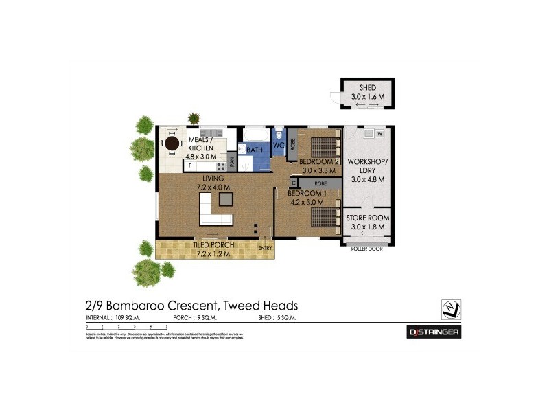 2/9 Bambaroo Crescent, Tweed Heads NSW 2485 Floorplan