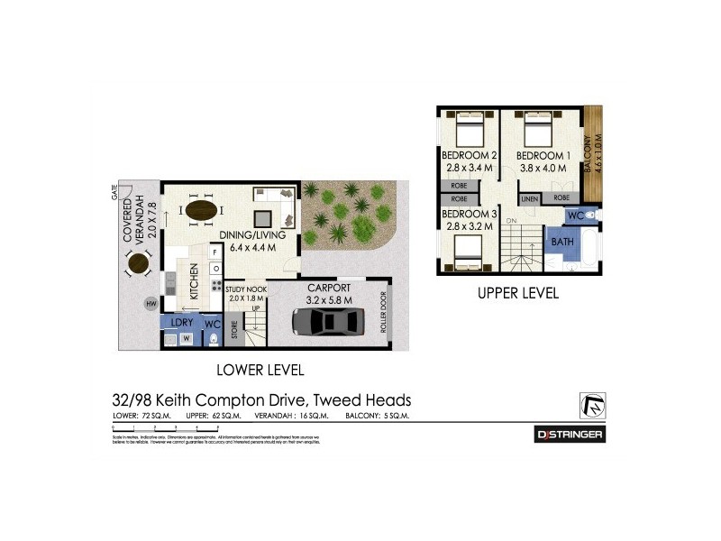 32/98 Keith Compton Drive, Tweed Heads NSW 2485 Floorplan