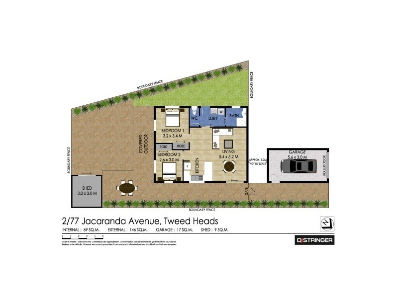 2/77 Jacaranda Avenue, Tweed Heads West NSW 2485 Floorplan