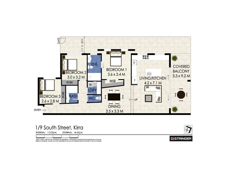1/9 South Street ‘South Beach Apartments’, Kirra QLD 4225 Floorplan