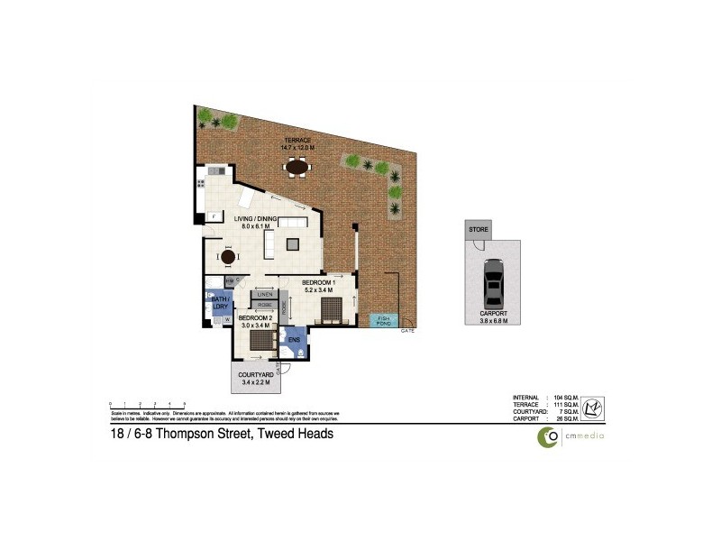 18/6-8 Thomson Street ‘Glenorcy’, Tweed Heads NSW 2485 Floorplan
