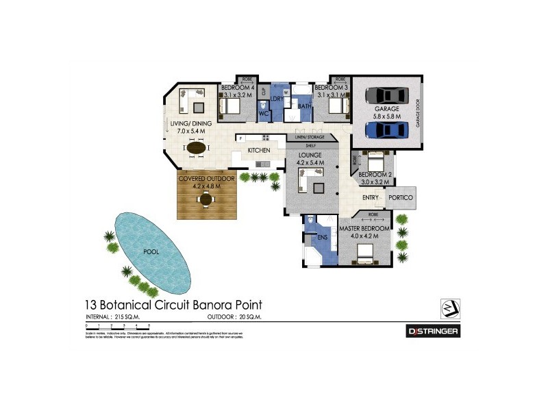 13 Botanical Cct, Banora Point NSW 2486 Floorplan