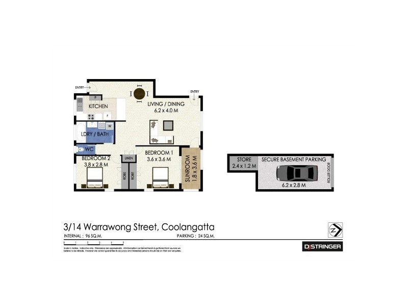 3/14 Warrawong Street, Coolangatta QLD 4225 Floorplan
