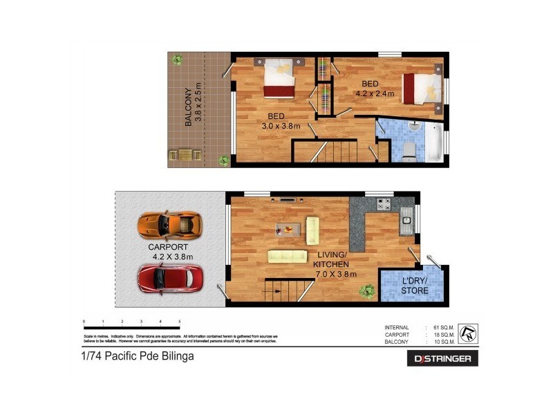 1/74 Pacific Parade Lynton Lodge, Bilinga QLD 4225 Floorplan