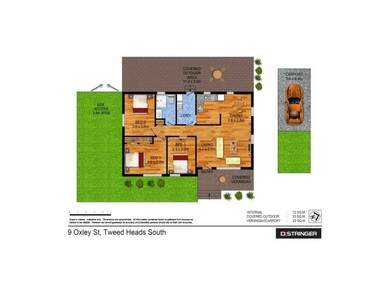 9 Oxley Street, Tweed Heads South NSW 2486 Floorplan