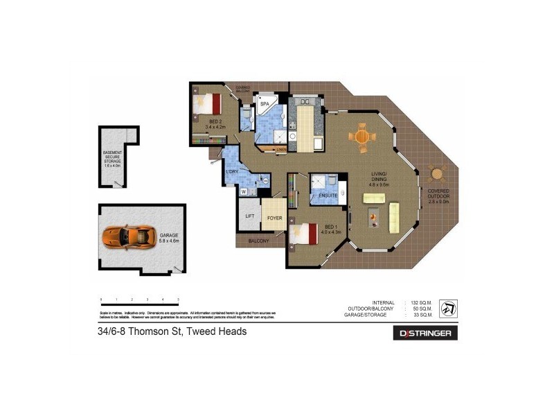 34/6-8 Thomson Street Glenorcy, Tweed Heads NSW 2485 Floorplan