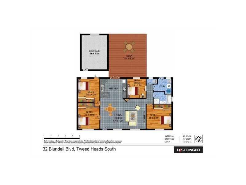 32 Blundell Blvd, Tweed Heads South NSW 2486 Floorplan