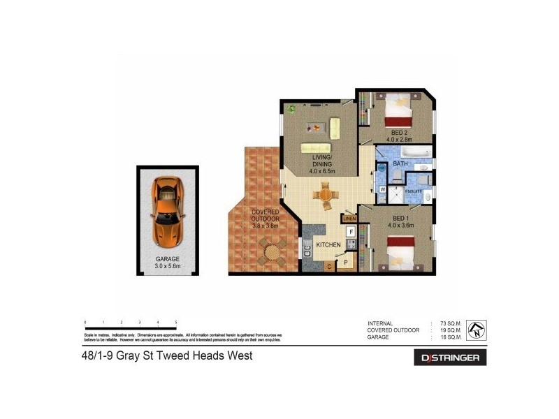 48/1-9 Gray Street, Tweed Heads West NSW 2485 Floorplan