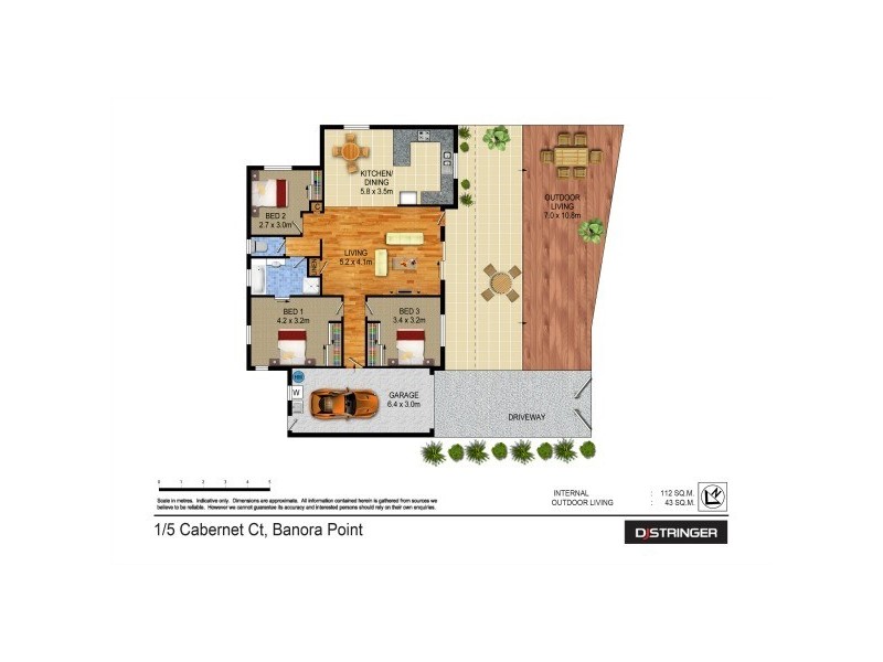 1/5 Cabernet Court, Tweed Heads South NSW 2486 Floorplan