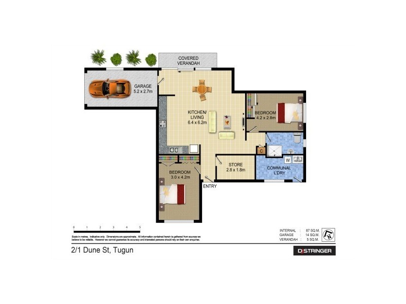 2/2 Dune Street aka 2/506 Golden Four Drive, Tugun QLD 4224 Floorplan