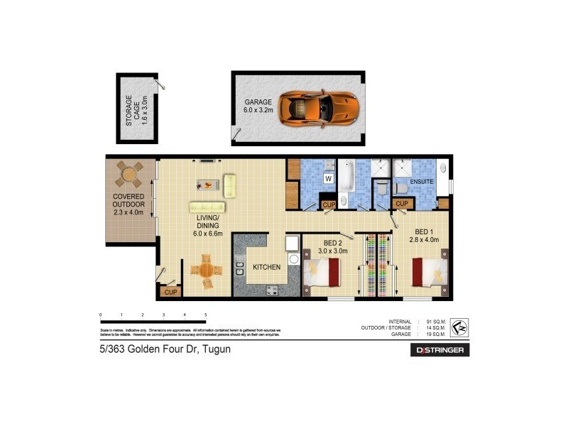 5/363 Golden Four Drive – Pacific Gables, Tugun QLD 4224 Floorplan