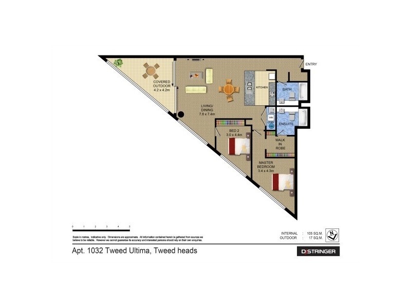 1032/14-22 Stuart Street – Tweed Ultima, Tweed Heads NSW 2485 Floorplan