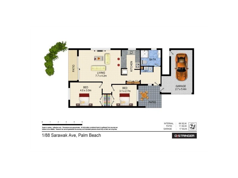 1/88 Sarawak Avenue, Palm Beach QLD 4221 Floorplan