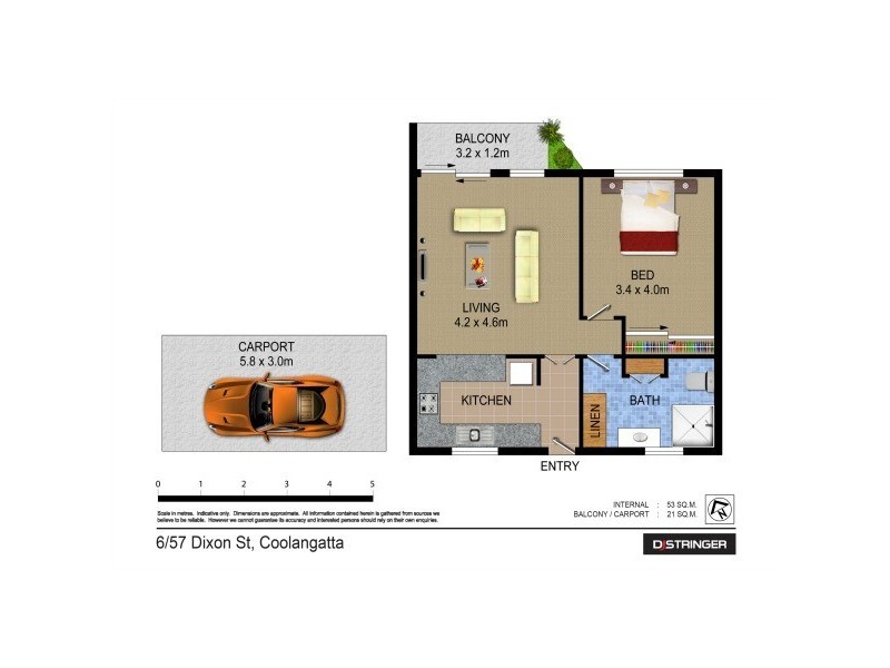 6/57 Dixon Street – Jakamun Lodge, Coolangatta QLD 4225 Floorplan