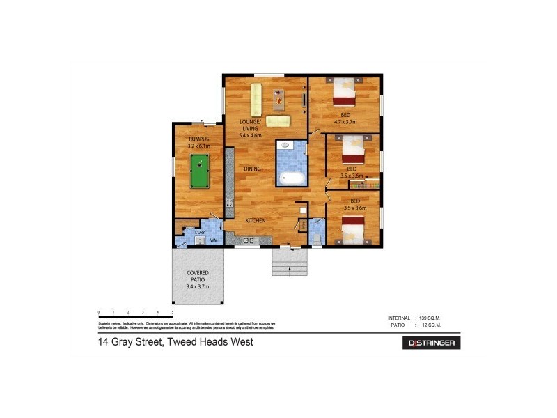 14 Gray Street, Tweed Heads West NSW 2485 Floorplan