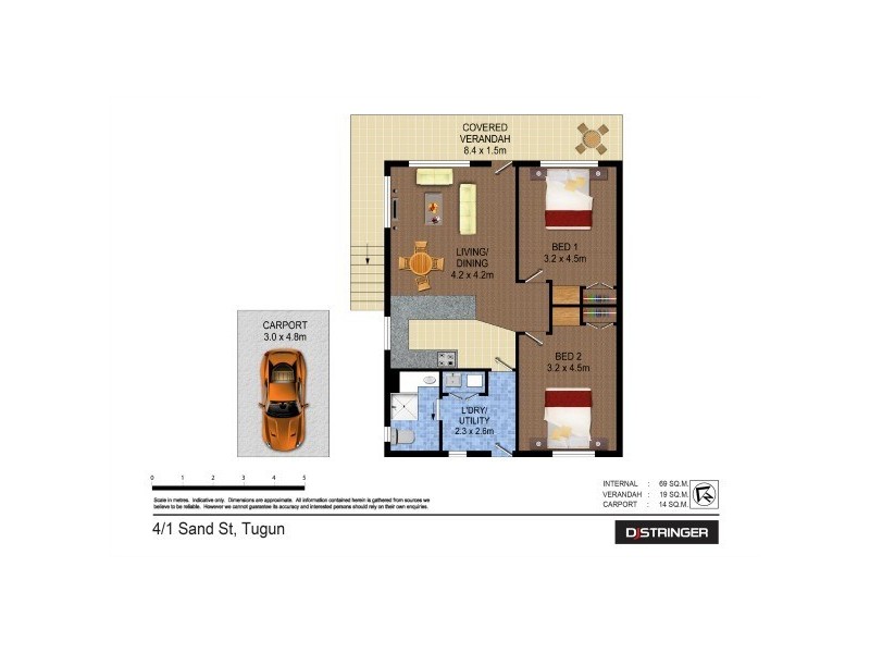 4/1 Sand Street – Sarana, Tugun QLD 4224 Floorplan