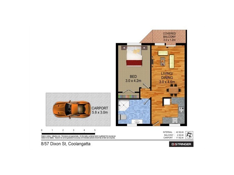 8/57 Dixon Street – Jakamun Lodge, Coolangatta QLD 4225 Floorplan