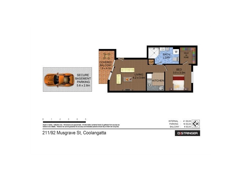 211/92 Musgrave Street – Kirra on The Beach, Kirra QLD 4225 Floorplan