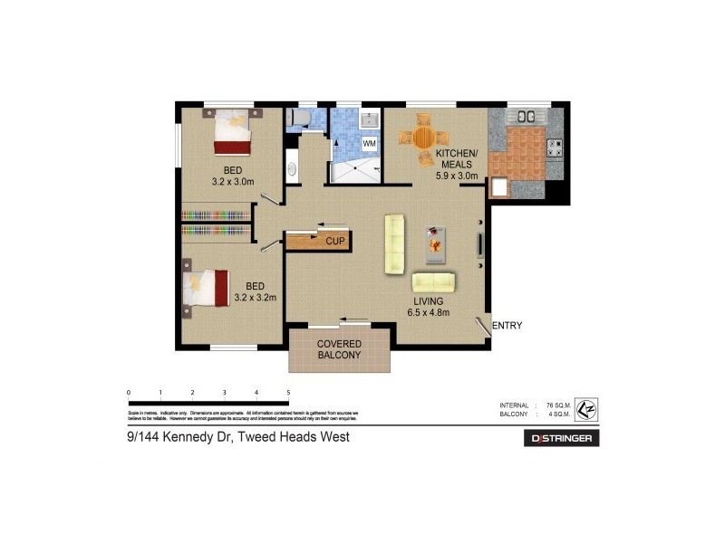 9/144 Kennedy Drive, Tweed Heads West NSW 2485 Floorplan