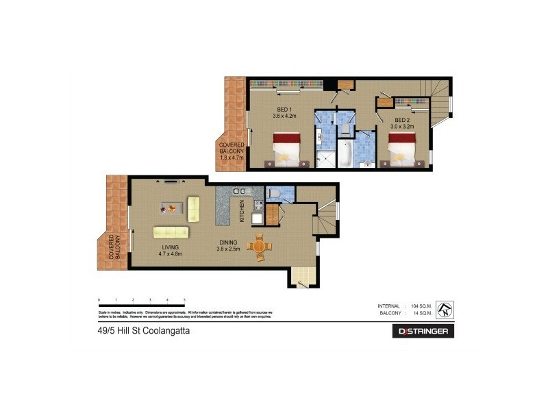 49/5 Hill Street – Bella Mare, Rainbow Bay QLD 4225 Floorplan