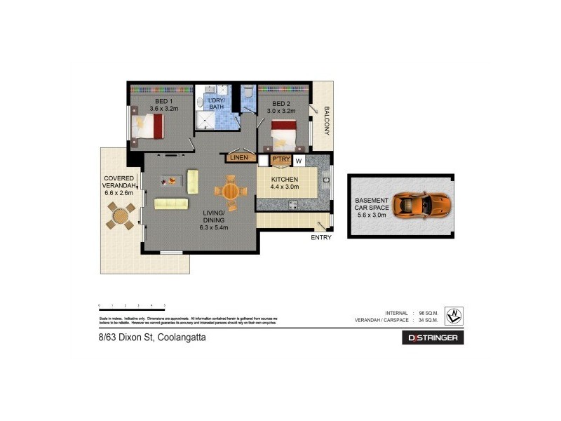 8/63 Dixon Street – Hillcrest, Coolangatta QLD 4225 Floorplan