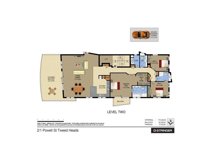 2/1 Powell Street, Tweed Heads NSW 2485 Floorplan