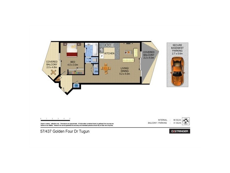 57/437 Golden Four Drive – Golden Riviera, Tugun QLD 4224 Floorplan