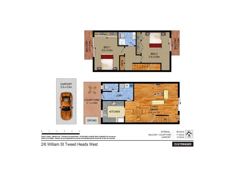 2/6 William Street, Tweed Heads South NSW 2486 Floorplan
