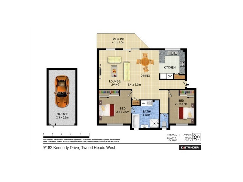 9/182 Kennedy Drive, Tweed Heads West NSW 2485 Floorplan