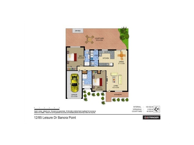 12/85 Leisure Drive, Banora Point NSW 2486 Floorplan