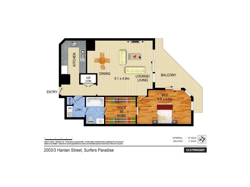 20C/11 Hanlan Street – Ballah, Surfers Paradise QLD 4217 Floorplan