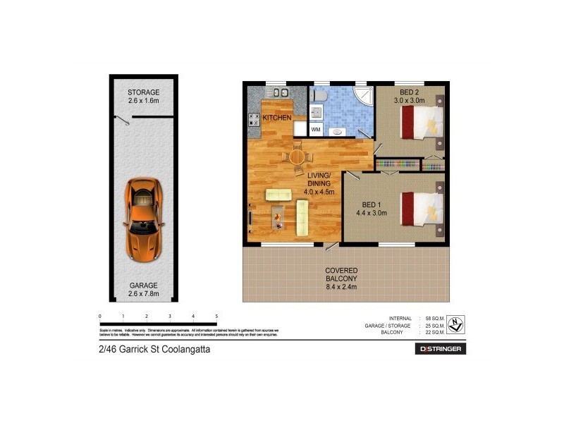 2/46 Garrick Street – The Summit, Coolangatta QLD 4225 Floorplan