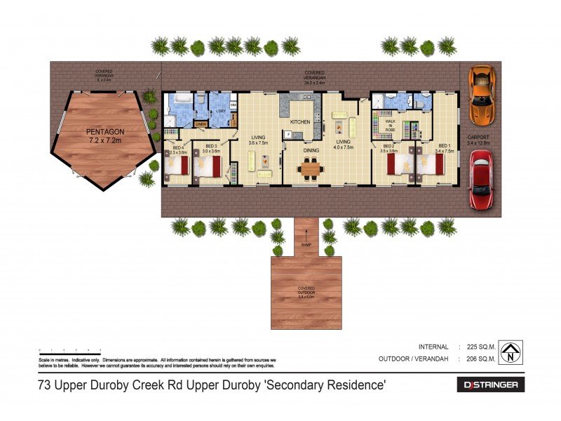 73 Upper Duroby Creek Road, North Tumbulgum NSW 2490 Floorplan