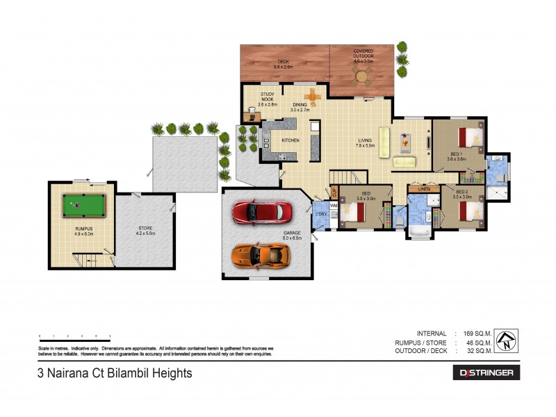3 Nairana Court, Bilambil Heights NSW 2486 Floorplan