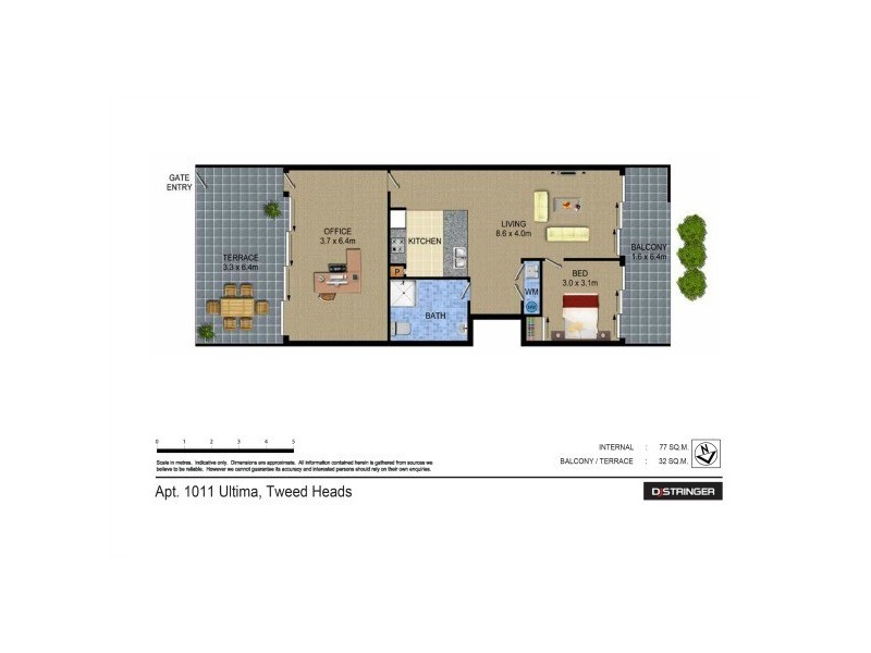 1011/18-20 Stuart Street – Tweed Ultima, Tweed Heads NSW 2485 Floorplan