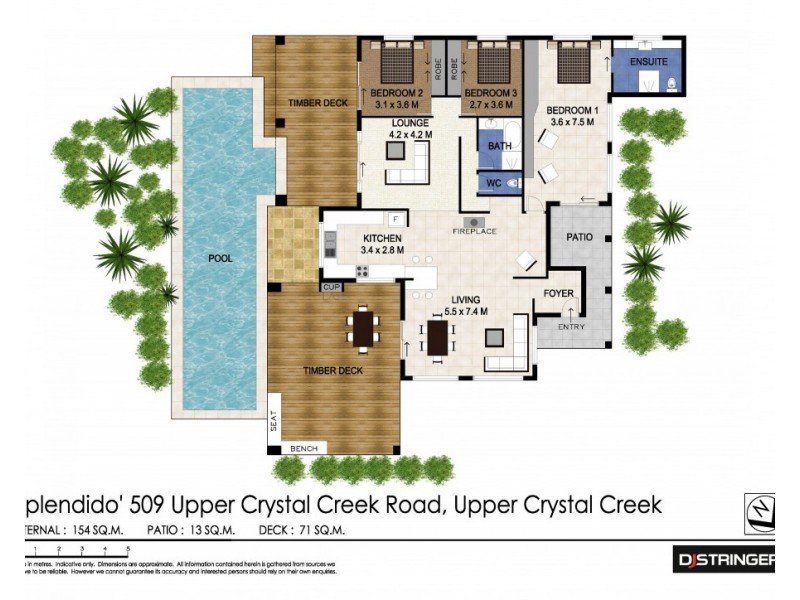 509 Upper Crystal Creek Rd, Crystal Creek NSW 2484 Floorplan