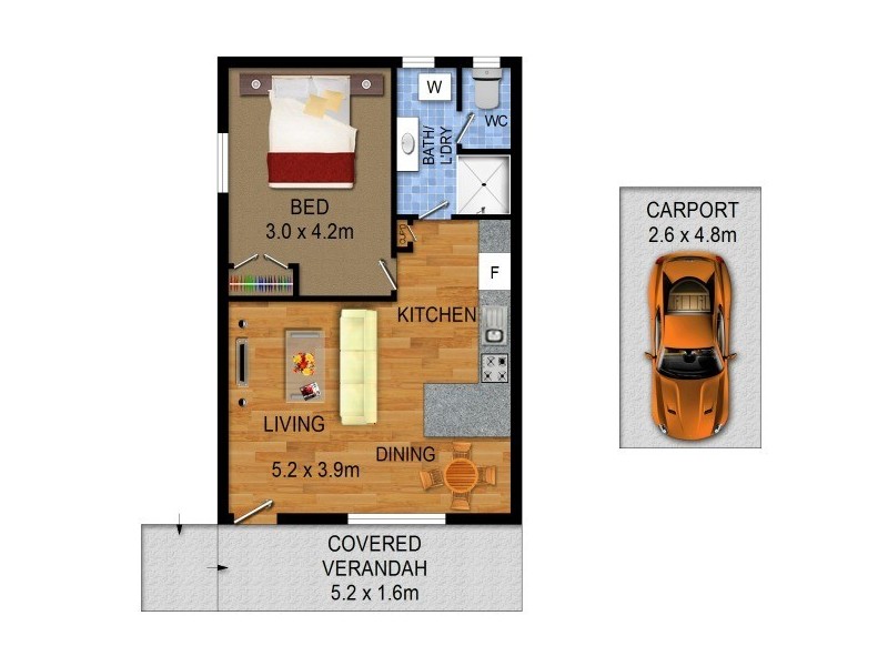1/8 Tweed Street – Hillside Lodge, Coolangatta QLD 4225 Floorplan