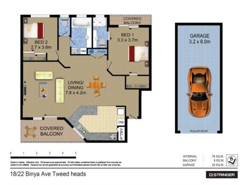 18/22 Binya Avenue, Tweed Heads NSW 2485 Floorplan