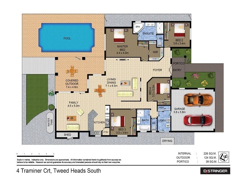4 Traminer Court, Tweed Heads South NSW 2486 Floorplan