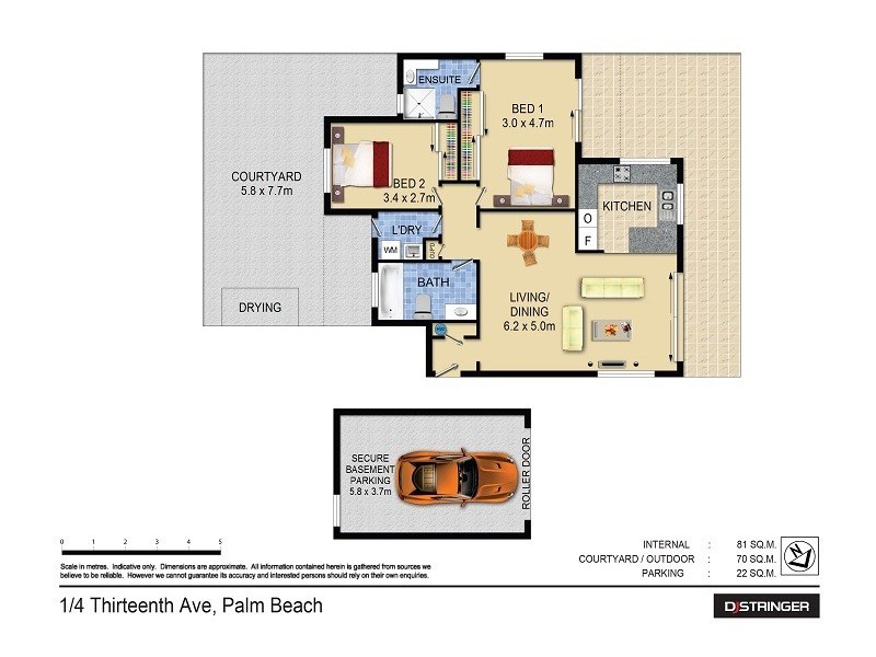 1/4 Thirteenth Avenue, Palm Beach QLD 4221 Floorplan