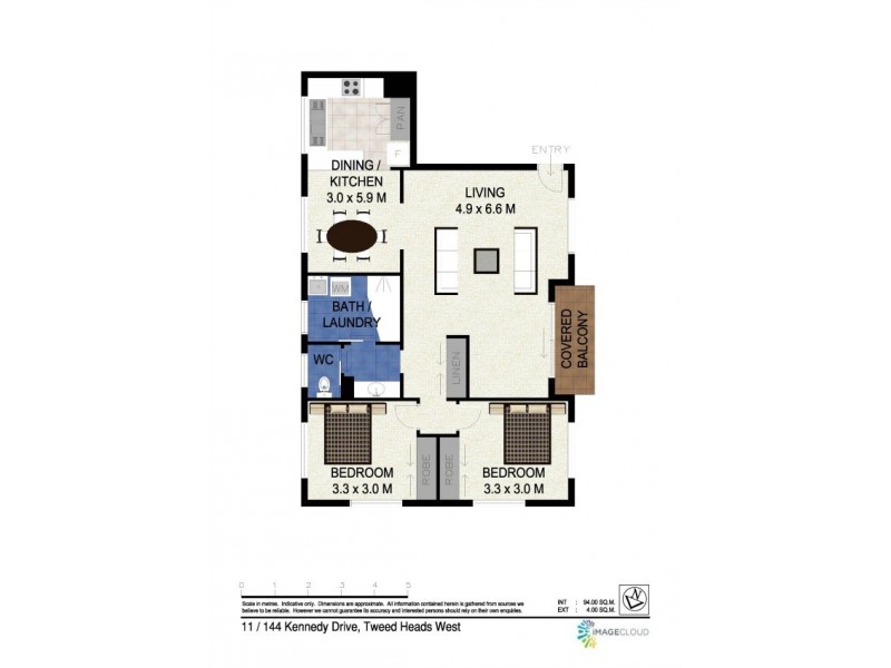 11/144 Kennedy Drive, Tweed Heads West NSW 2485 Floorplan
