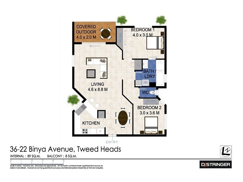 36/22 Binya Avenue – Ocean Breeze, Tweed Heads NSW 2485 Floorplan