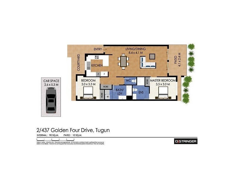 2/437 Golden Four Drive, Tugun QLD 4224 Floorplan