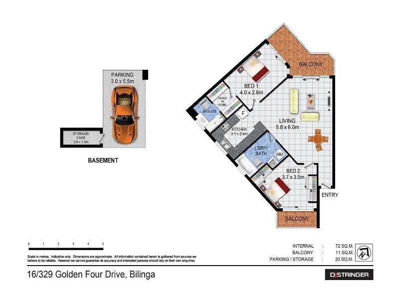 16/329 Golden Four Drive – Crystal Beach, Tugun QLD 4224 Floorplan