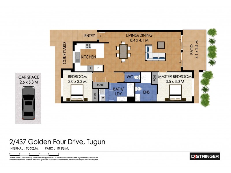 2/437 Golden Four Drive, Tugun QLD 4224 Floorplan