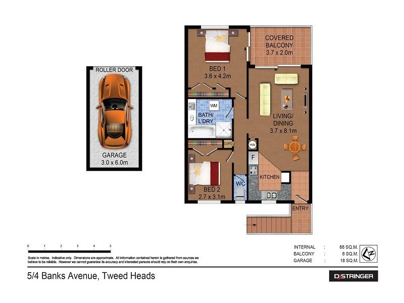 5/4 Banks Avenue, Tweed Heads NSW 2485 Floorplan