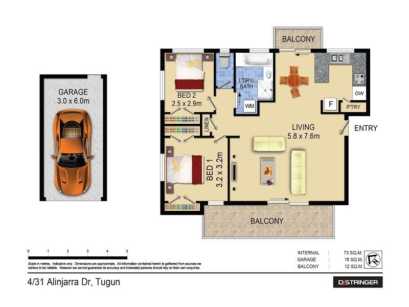 4/31 Alinjarra Drive – Jarra Views, Tugun QLD 4224 Floorplan