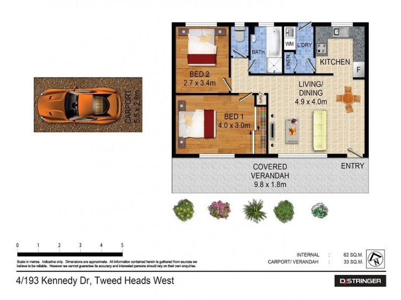 4/193 Kennedy Drive, Tweed Heads West NSW 2485 Floorplan