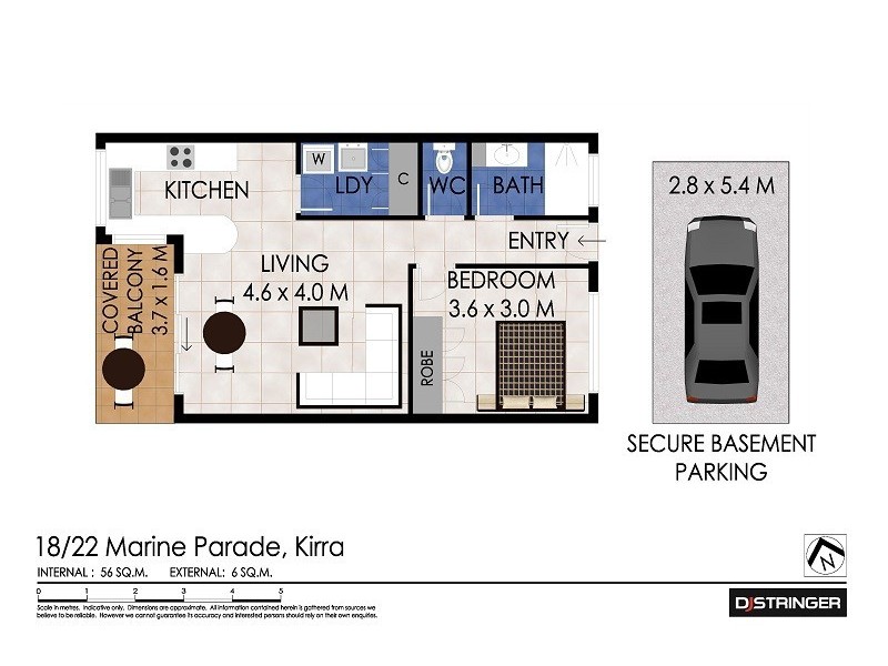 18/22 Marine Parade – Kirra Gardens, Kirra QLD 4225 Floorplan